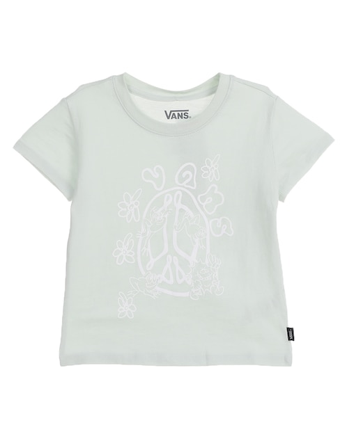 Playera Vans manga corta para niña