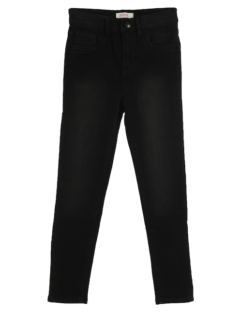 Jeans slim deslavado para niña 1