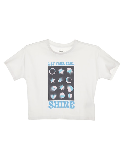 Playera That's It manga corta para niña