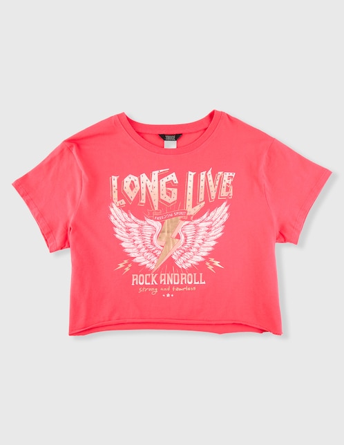 Playera Truce manga corta para niña