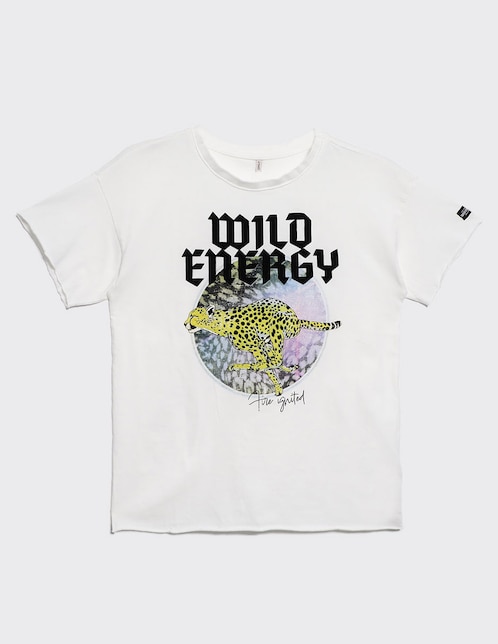Playera Only manga corta para niña