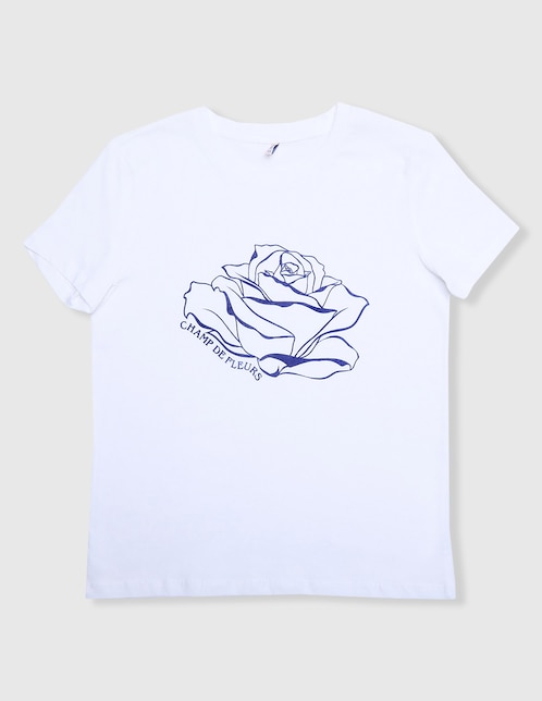 Playera Only manga corta para niña