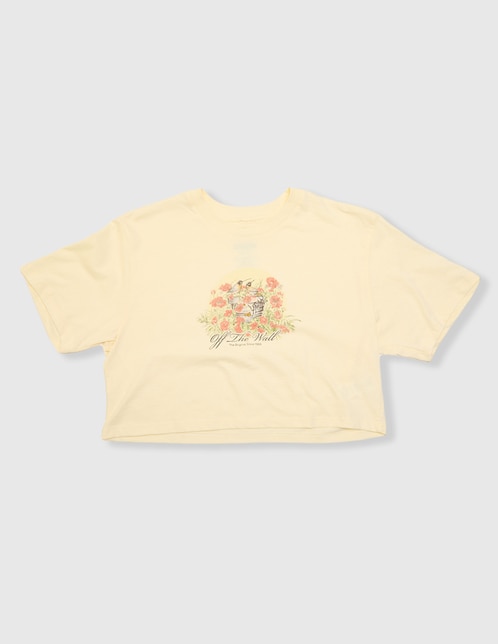 Playera Vans Birdsong Relaxed Crop Ss manga corta para niña