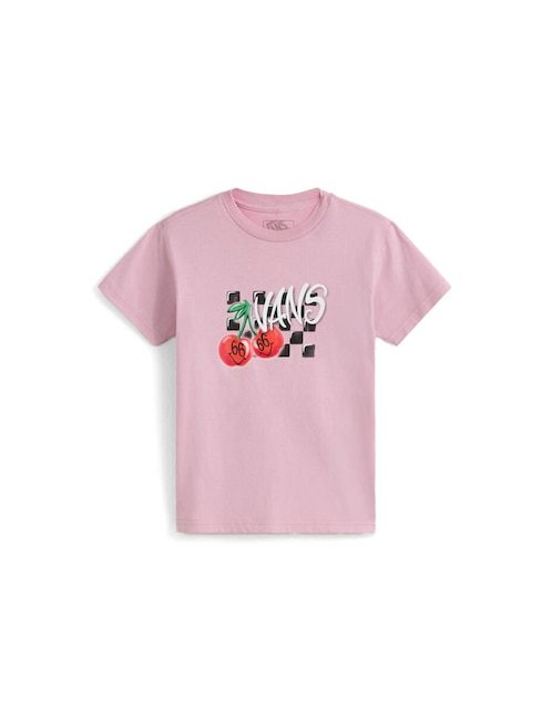 Playera Vans Checker Cherries manga corta para niña
