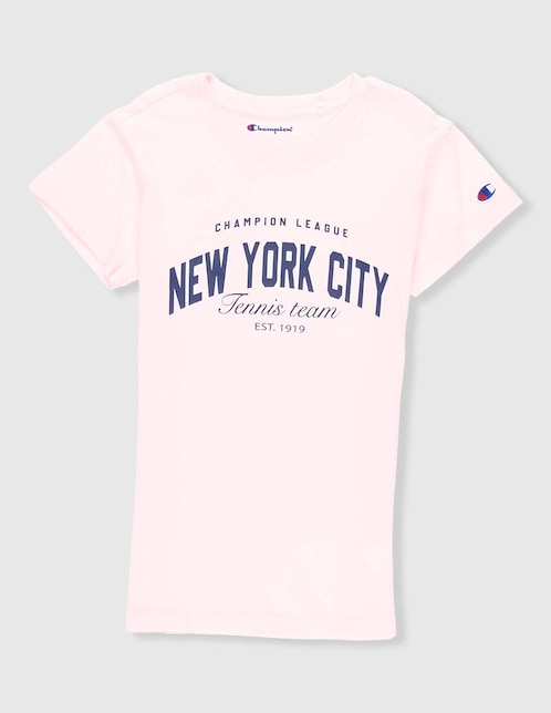 Playera Champion manga corta para niña