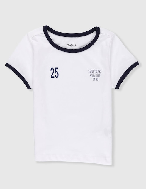 Playera That's It manga corta para niña