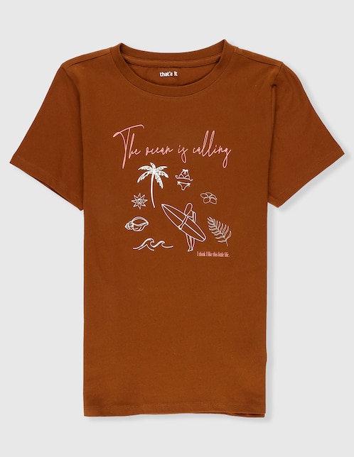 Playera That's It manga corta para niña