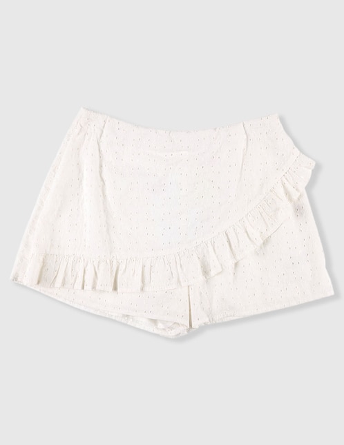 Falda short That's It de algodón para niña