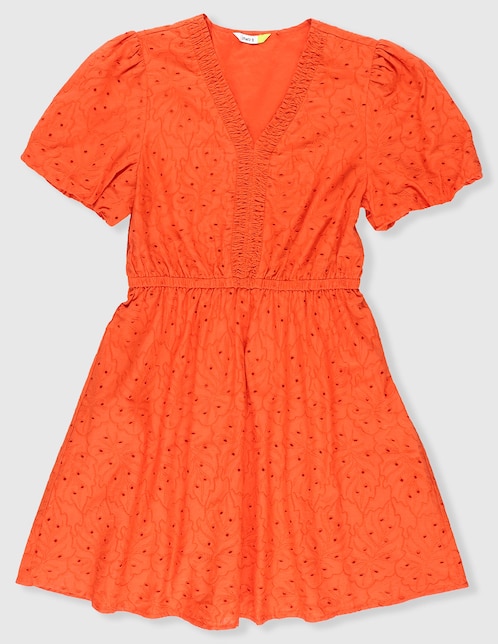 Vestido manga globo para niña 1