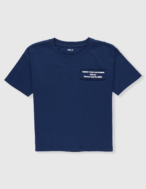 Playera That's It Tennis Tour California manga corta para niña