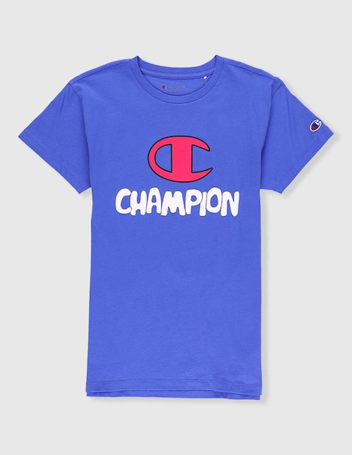 Playera Champion manga corta para niña