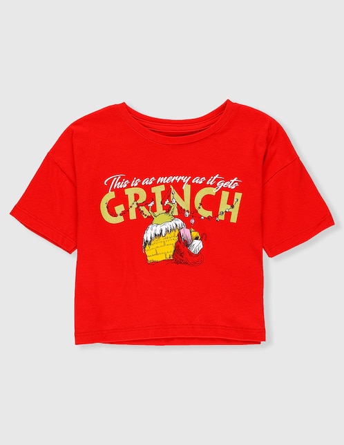 Playera That's It Grinch manga corta para niña