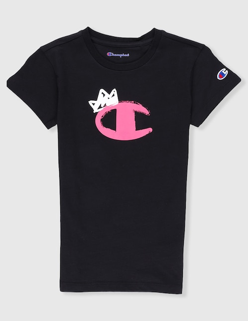 Playera Champion manga corta para niña