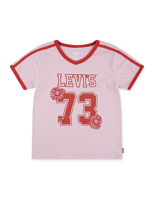 Playera Levi's manga corta para niña