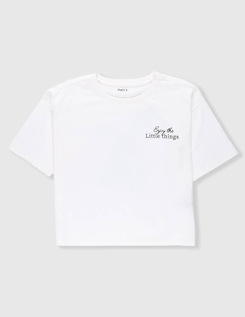 Playera That's It manga corta para niña