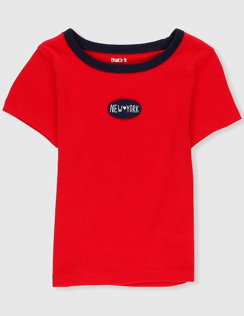 Playera That's It manga corta para niña