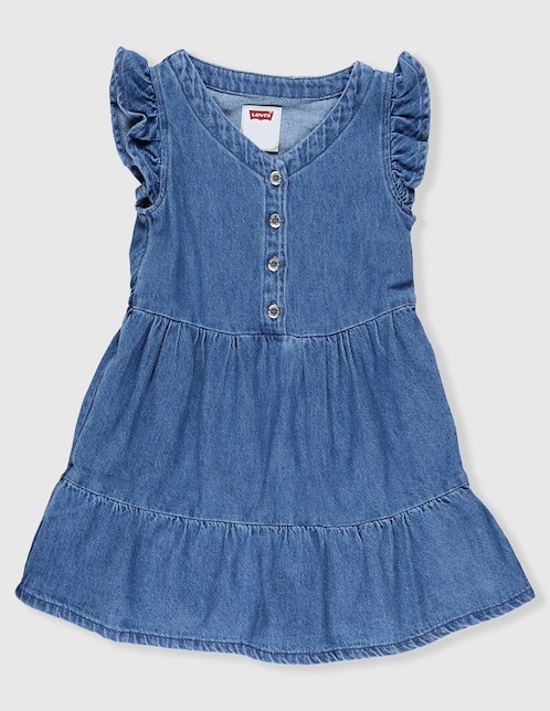 Vestido Levi's sin manga para niña