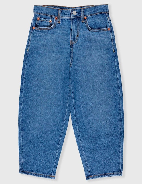 Jeans relaxed baggy Levi's lavado medio para niña