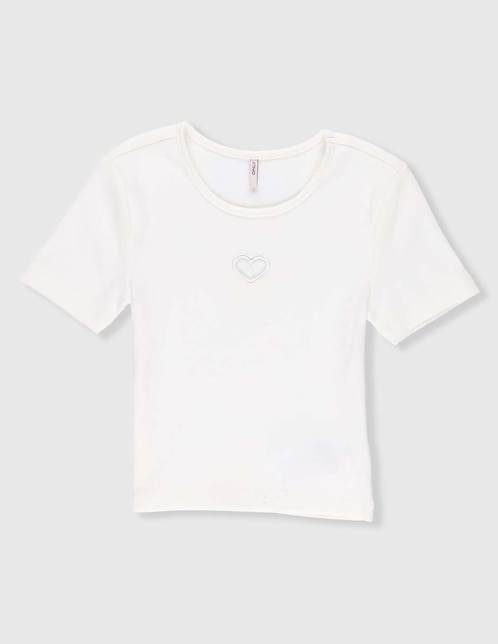 Playera Only manga corta para niña