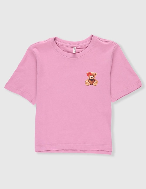 PLAYERA ONLY 153581, 11-12, ROSA CLARO