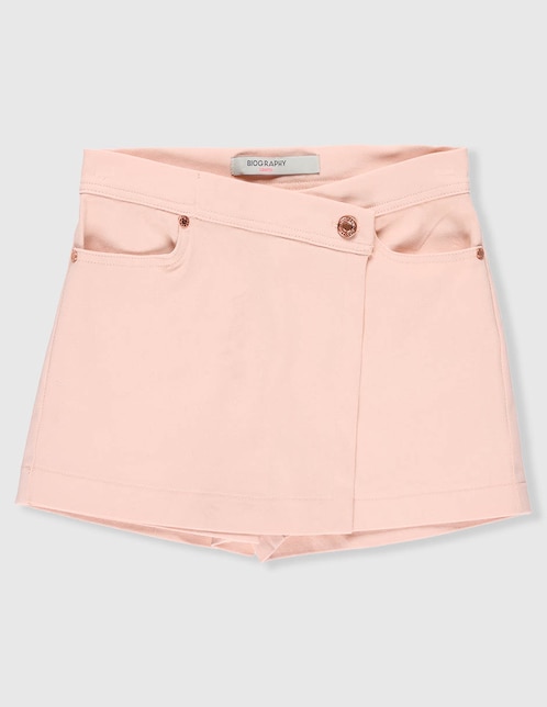 Falda short Biography de algodón para niña