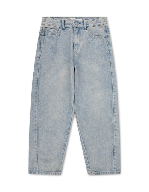 Jeans relaxed baggy Levi's lavado claro para niña