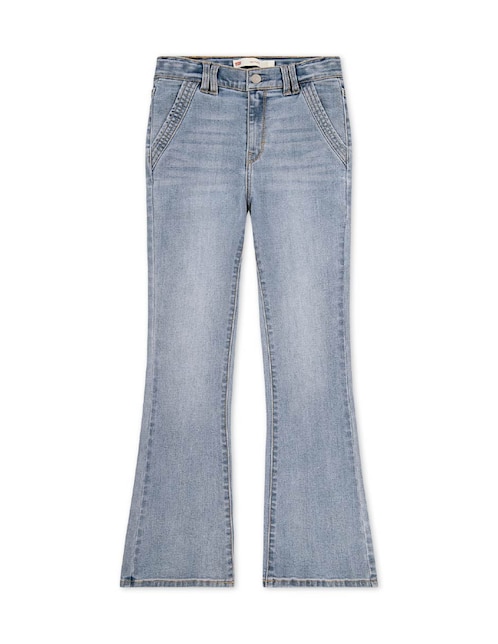 Jeans relaxed flare Levi's lavado medio para niña