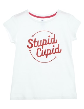 Playera 365 Essential manga corta para niña