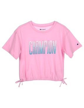 Playera Champion Manga Corta Para Niña