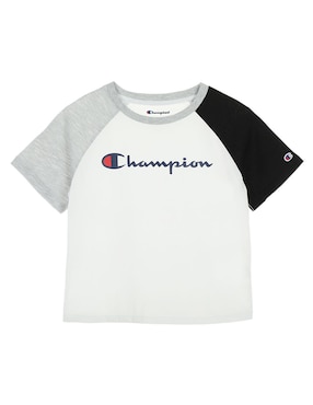 Playera Champion Manga Corta Para Niña