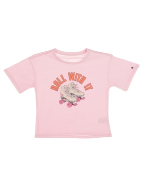 Playera Champion Manga Corta Para Niña