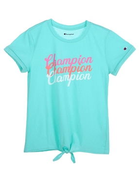 Playera Champion Manga Corta Para Niña