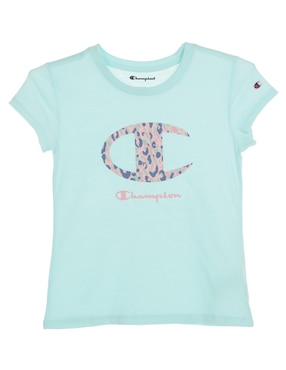 Playera Champion Manga Corta Para Niña