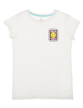 Playera 365 Essential Manga Corta Para Niña