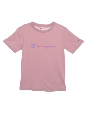 Playera Champion Manga Corta Para Niña