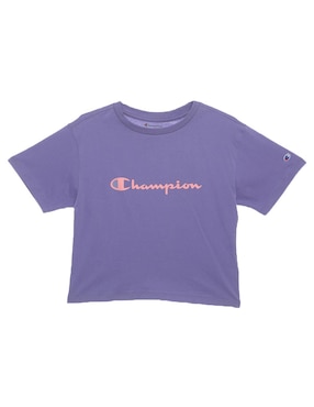 Playera Champion Manga Corta Para Niña