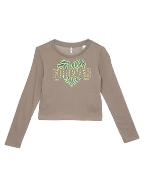 Playera Only manga larga para niña