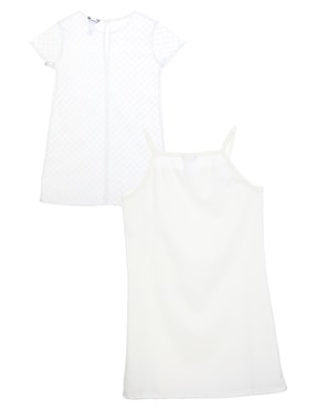 Vestido Truce manga regular para niña