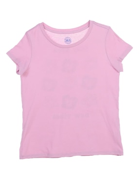 Playera 365 Essential Manga Corta Para Niña