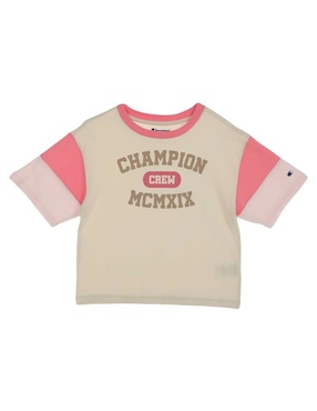 Playera Champion Manga Corta Para Niña