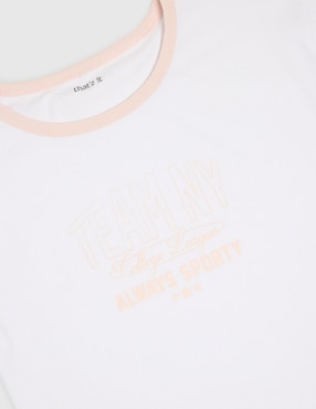 Playera That's It manga corta para niña