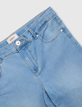Jeans slim Only deslavado para niña