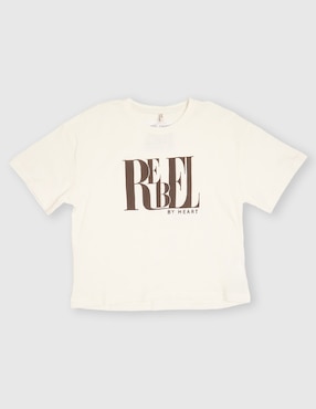 Playera Only manga corta para niña