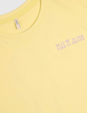 Playera Only manga corta para niña