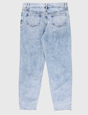 Jeans straight That's It lavado bitono para niña