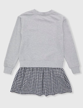 Vestido sudadera That's It manga regular para niña