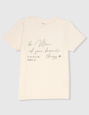 Playera That's It manga corta para niña
