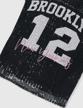 Playera That's It Brooklyn manga regular para niña