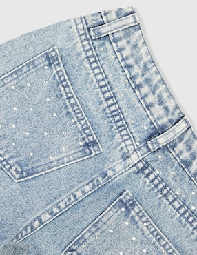 Jeans amplio That's It deslavado para niña
