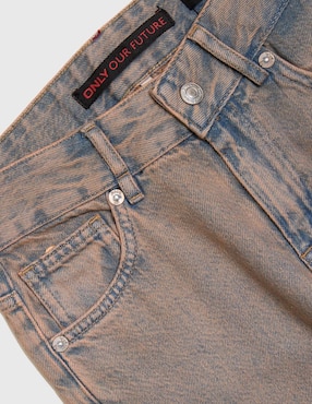 Jeans straight Only lavado bitono para niña
